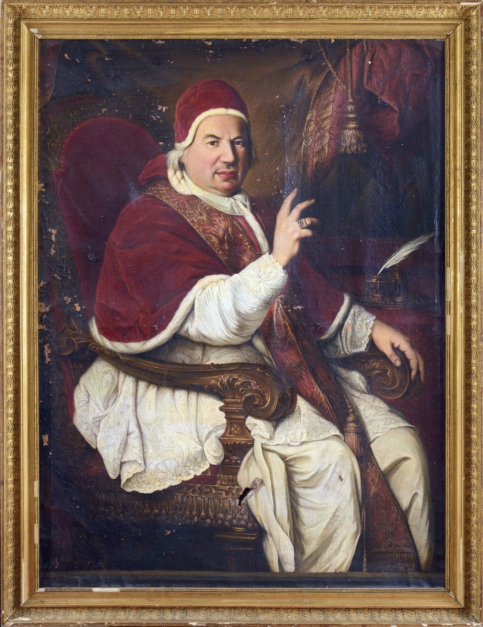 Porträt von Papst Benedikt XIV. (1675-1758) von Anonymous Anonymous