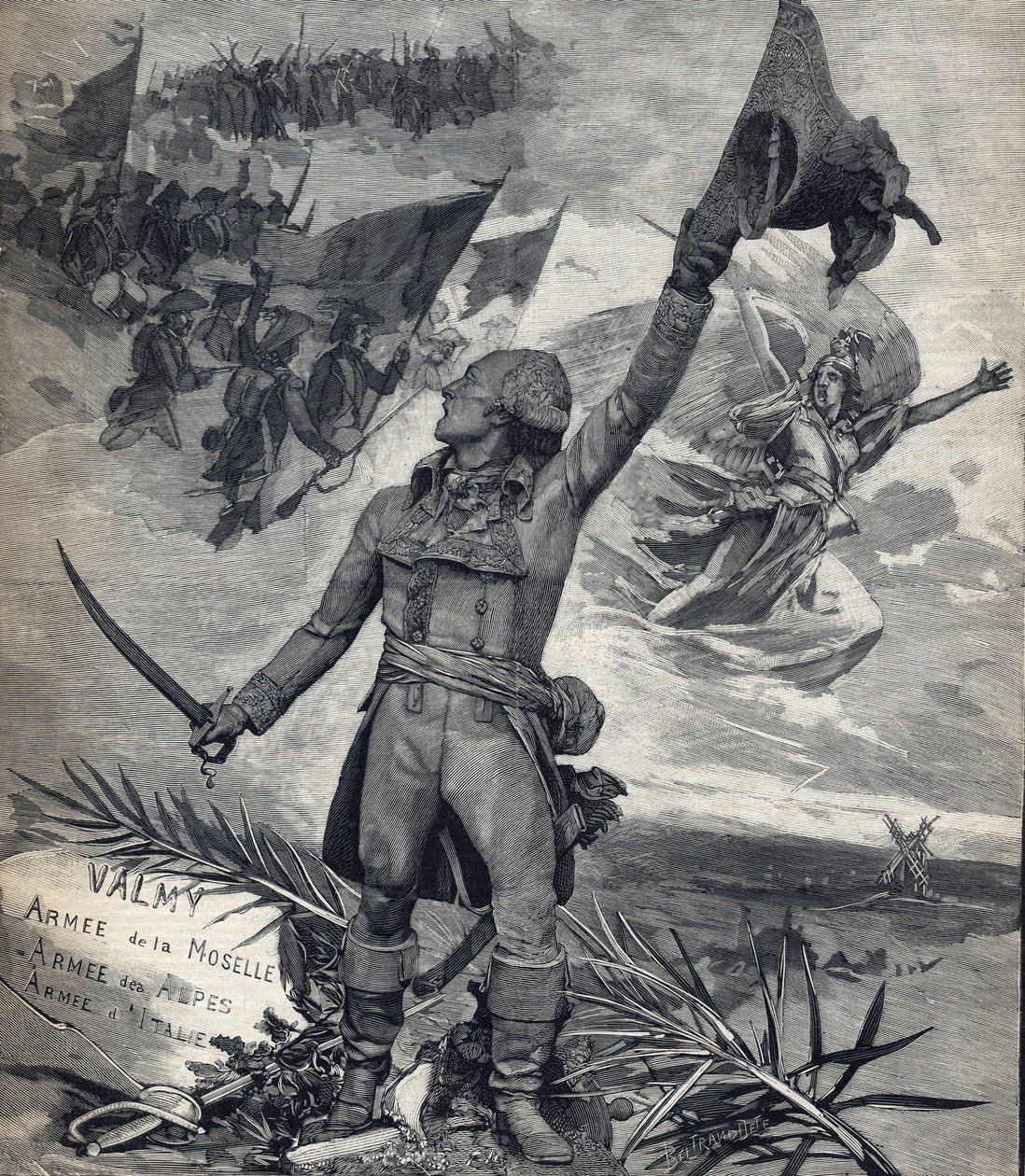 Statue von General Francois Christophe Kellerman (1735-1820), französischer General, Sieger der Schlacht von Valmy (20. September 1792): 