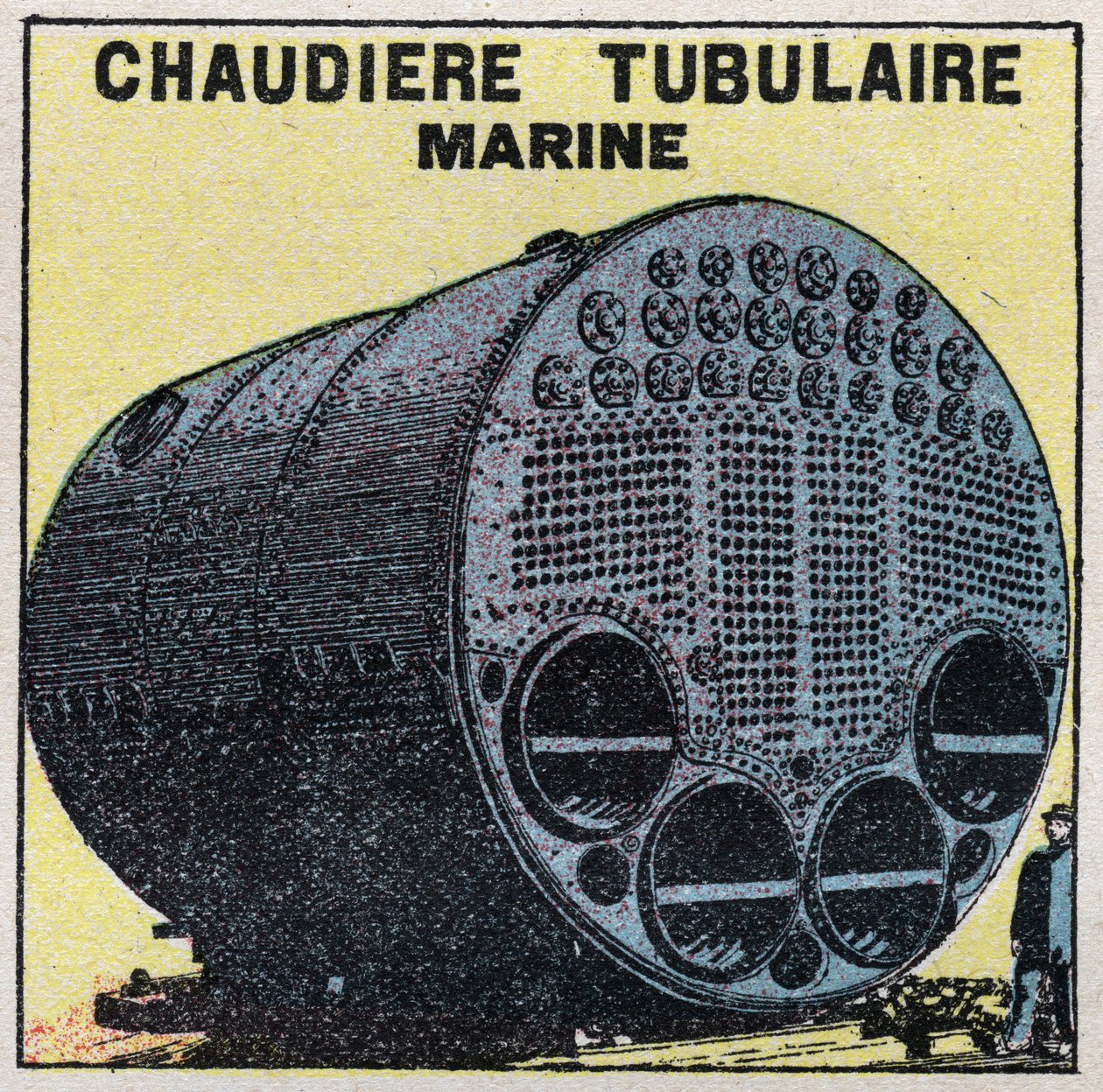 Dampferzeuger: Marine-Rohrkessel. Anonyme Illustration von 1925. Private Sammlung von Anonymous Anonymous