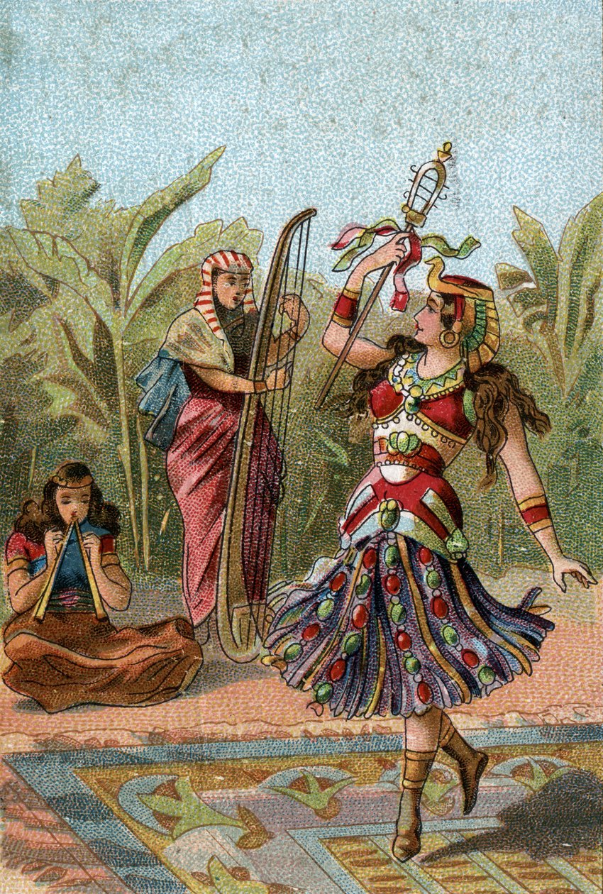Theater im Wandel der Zeiten: Ägyptische Tänze. Der Mimee-Tanz war bei den Ägyptern in Ehren von Anonymous Anonymous