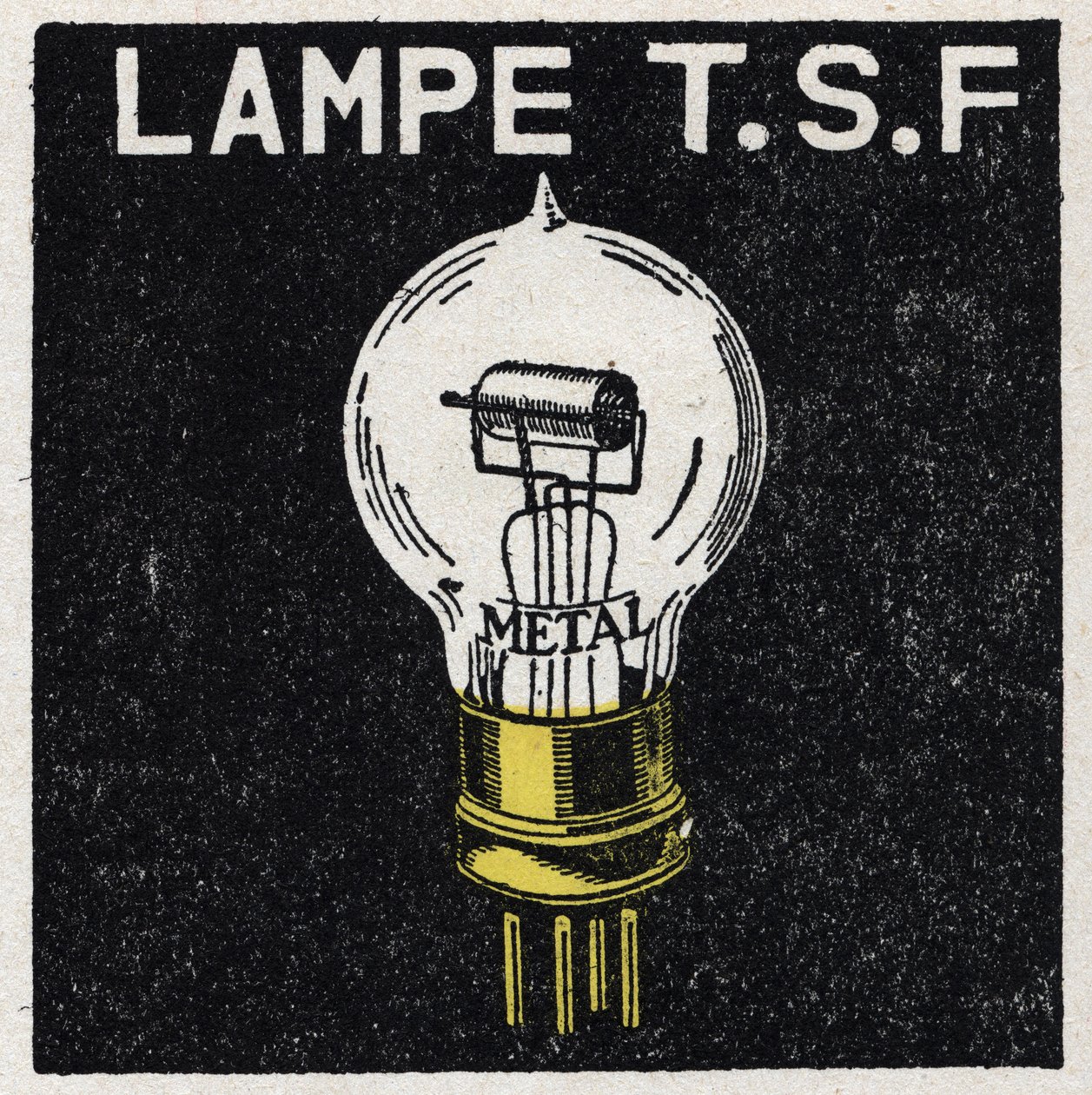 Die T.S.F.: T.S.F.-Lampe. Anonyme Illustration von 1925. Private Sammlung. von Anonymous Anonymous