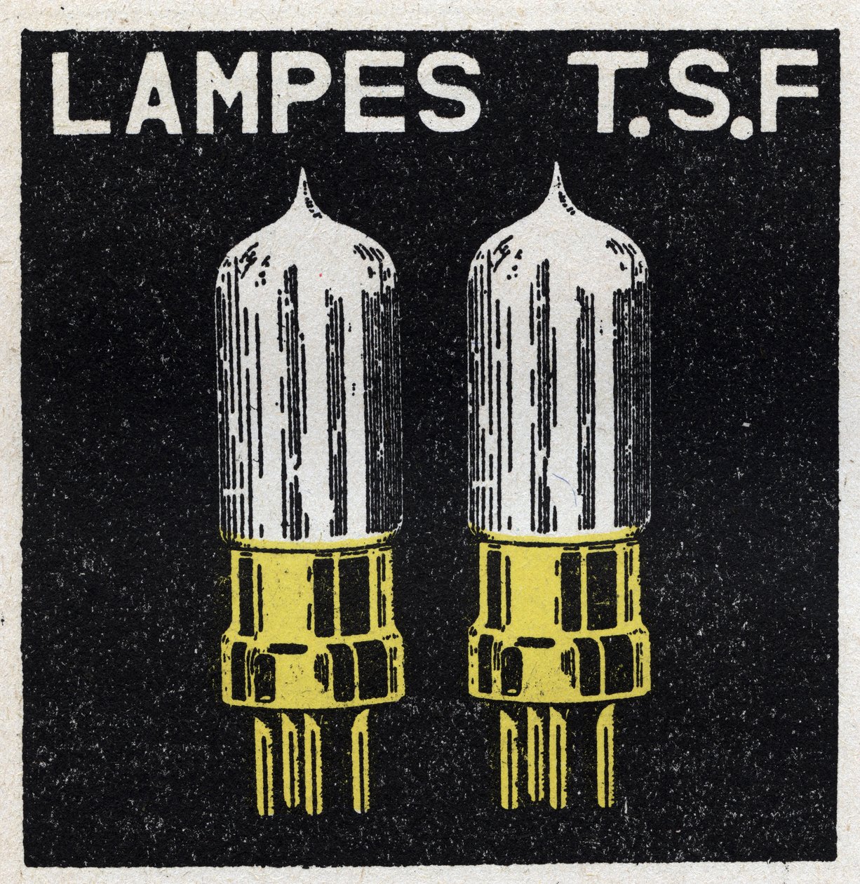 Die T.S.F.: T.S.F.-Lampen. Anonyme Illustration von 1925. Private Sammlung. von Anonymous Anonymous