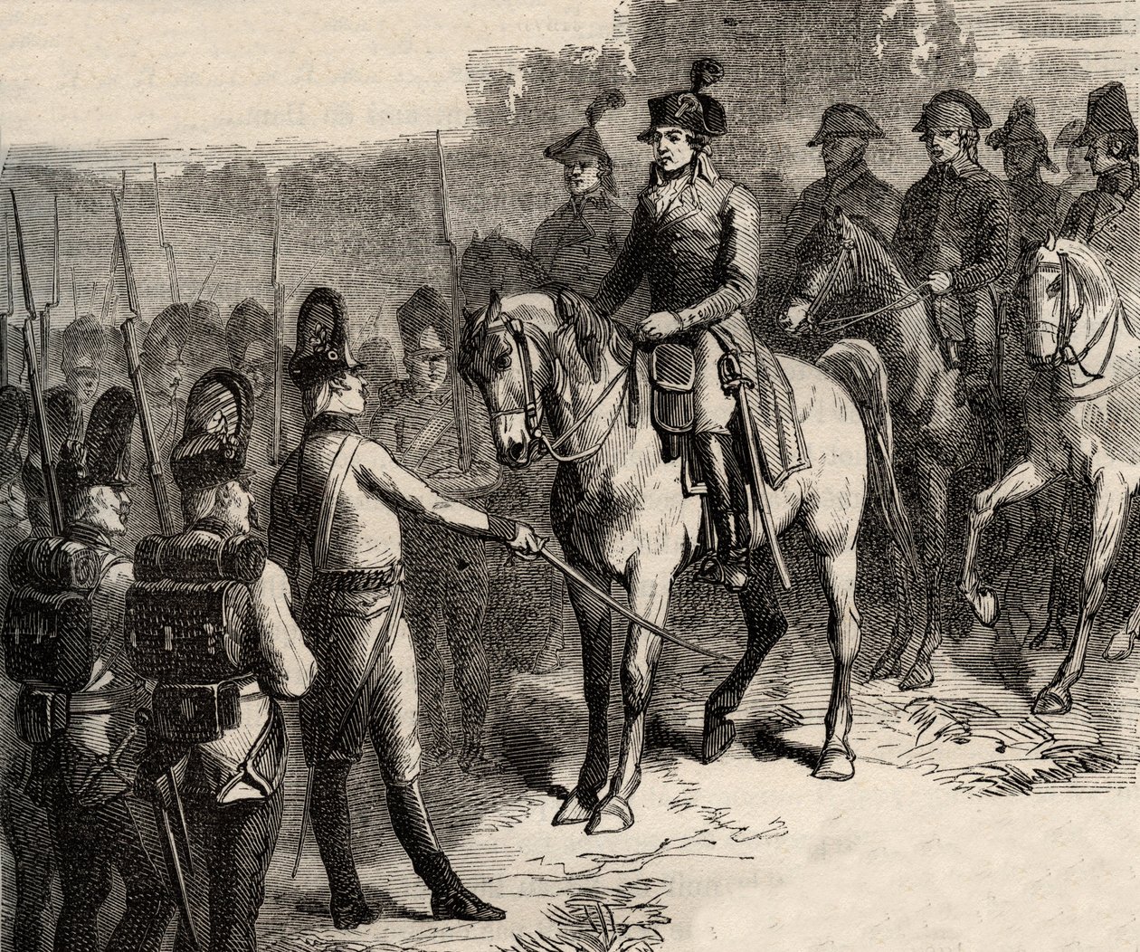 Die Verhaftung von Lafayette (Gilbert du Motier, Marquis de La Fayette) von Anonymous Anonymous