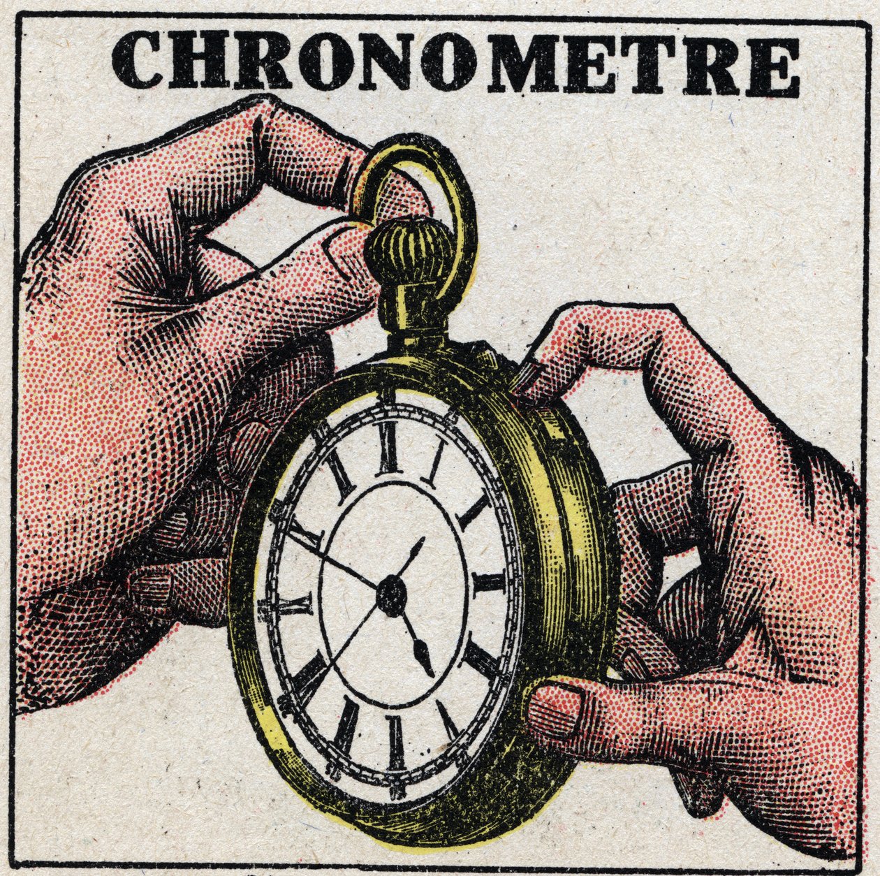 Zeit: ein Chronometer. Anonyme Illustration von 1925. Private Sammlung. von Anonymous Anonymous