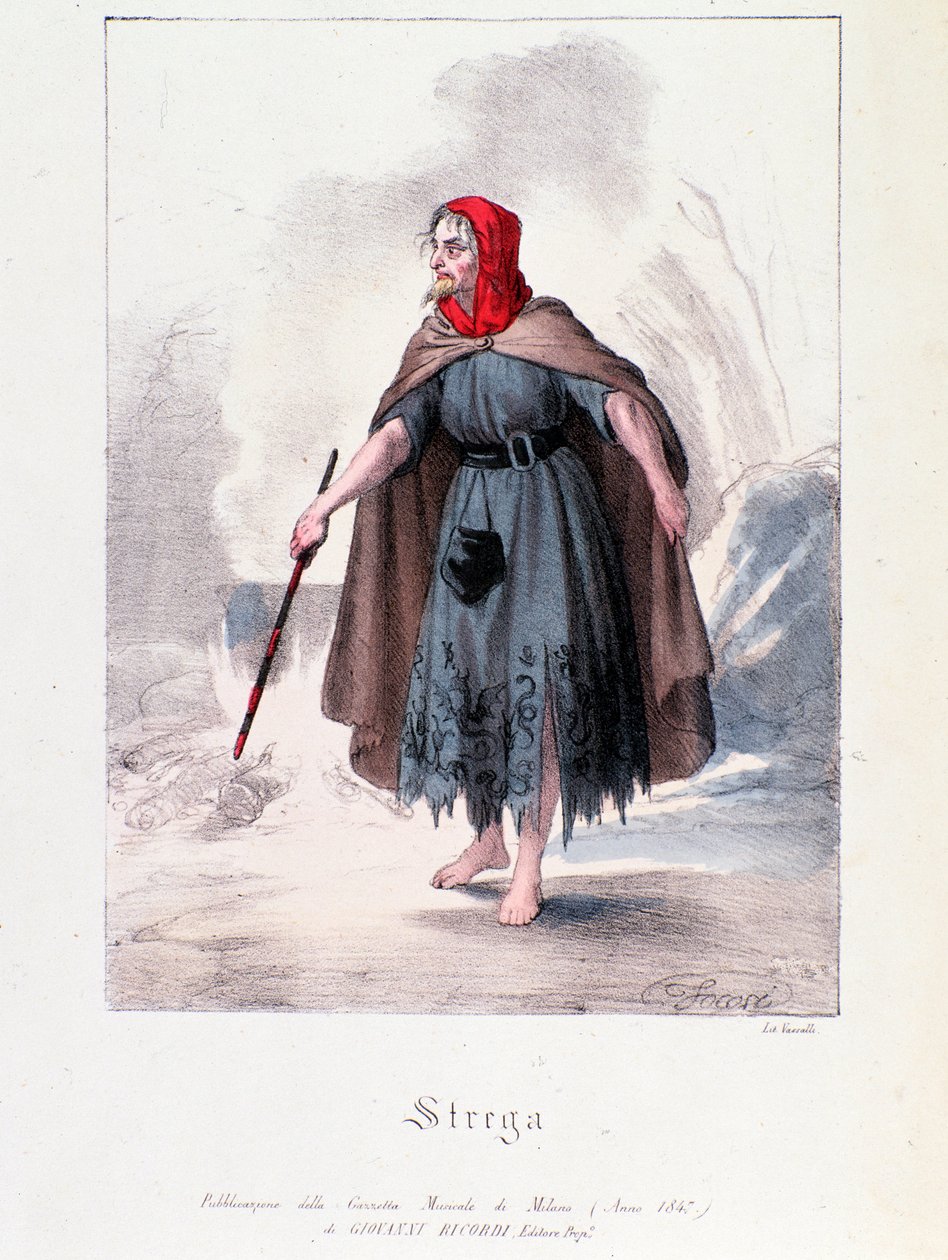 Hexencharakter in Macbeth, Oper von Giuseppe Verdi von Anonymous Anonymous