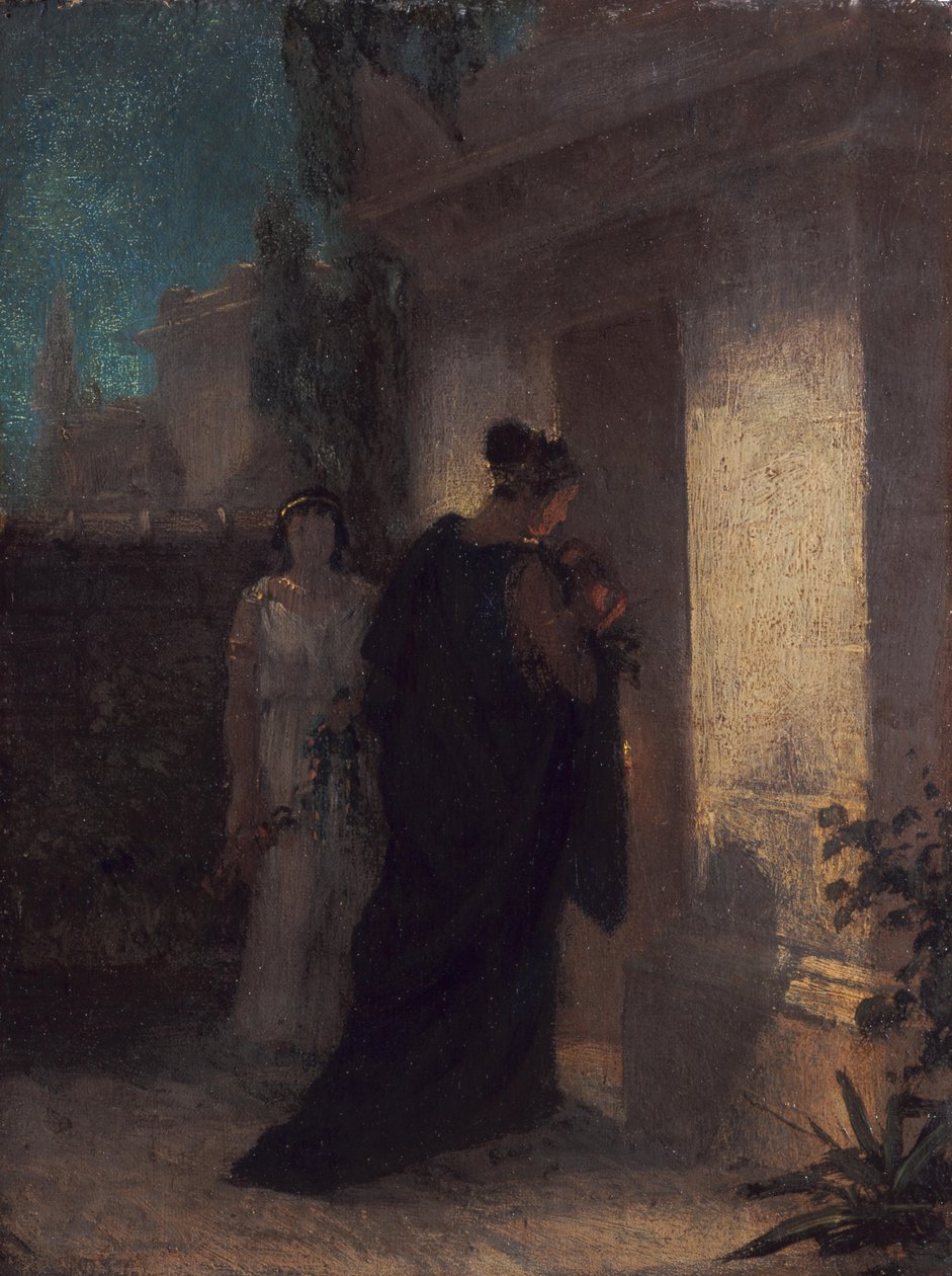 Frau in Trauer (Antigone) von Anselm Feuerbach