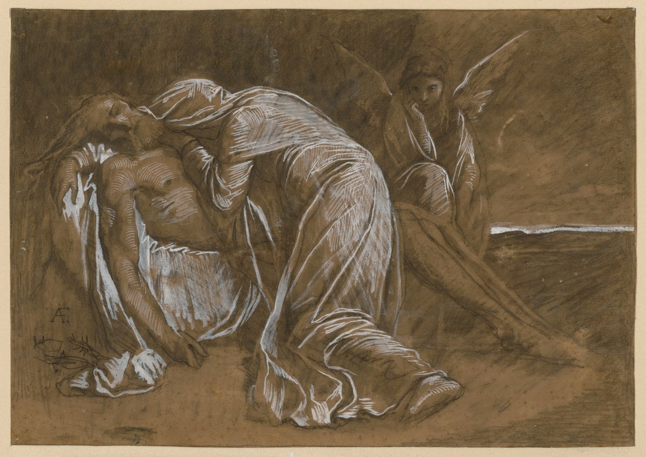 Klagende Frauen (Entwurf zu einer Pietà) von Anselm Feuerbach
