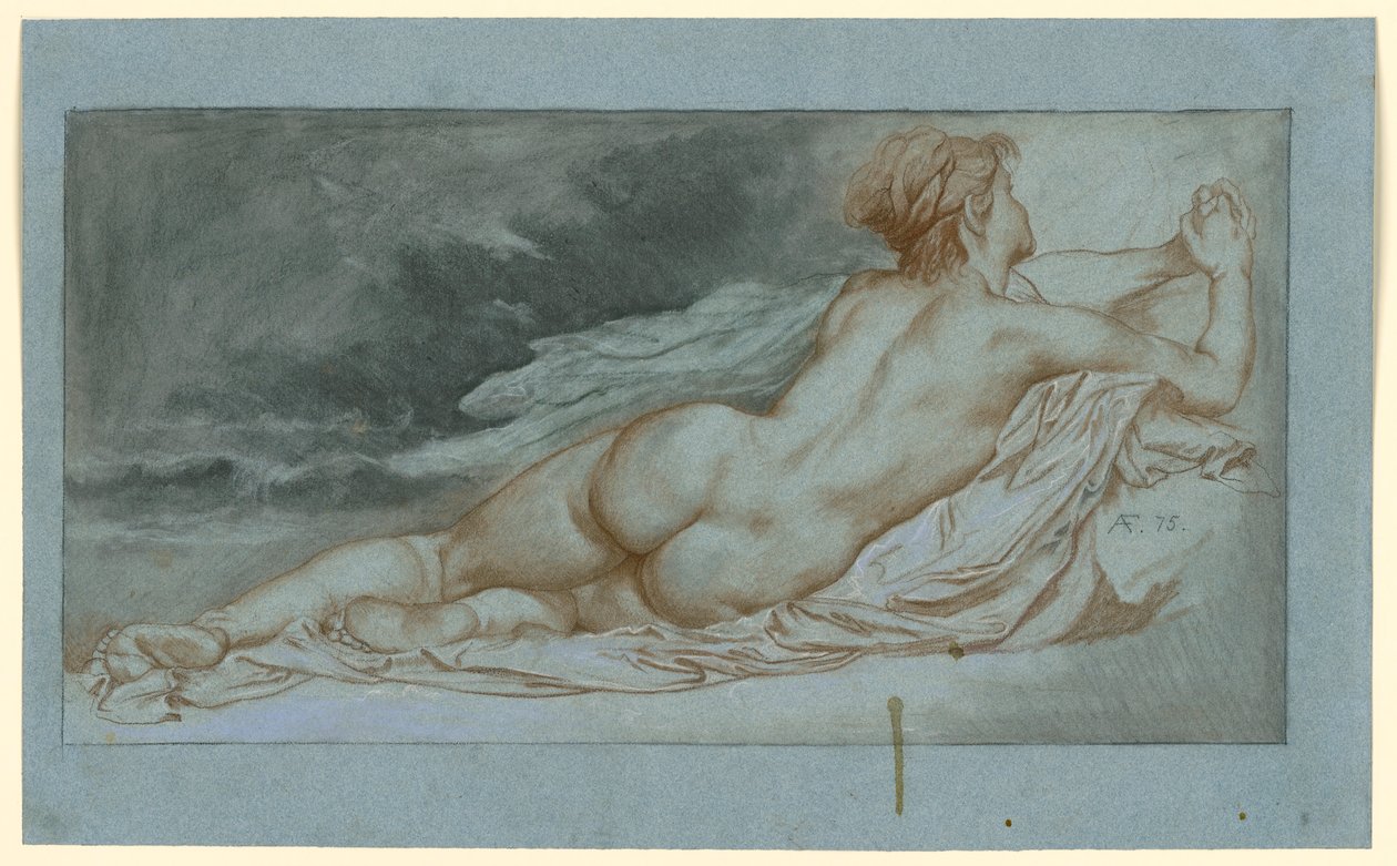 Lagernde Okeanide von Anselm Feuerbach