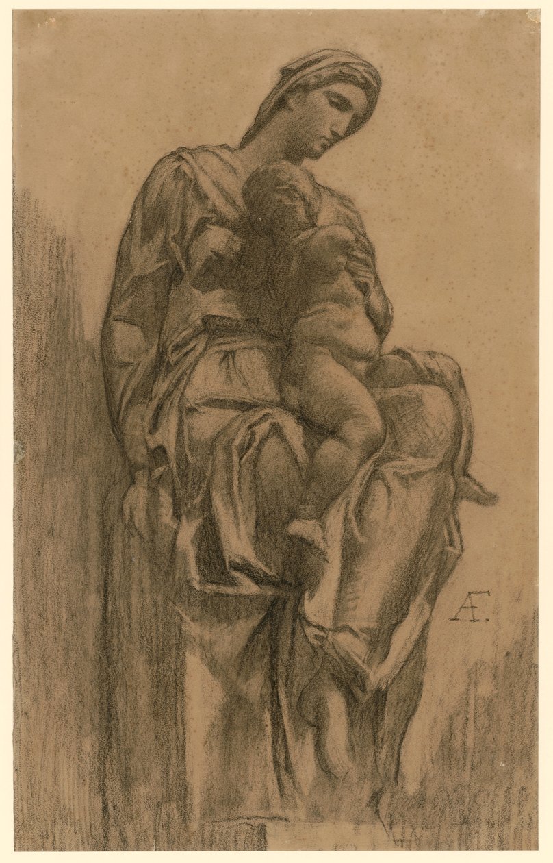 Madonna mit dem Kind (nach Michelangelo) von Anselm Feuerbach