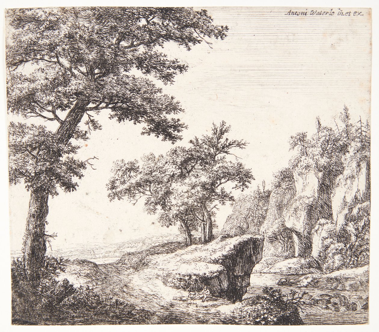 Flusslandschaft von Anthonie Waterloo