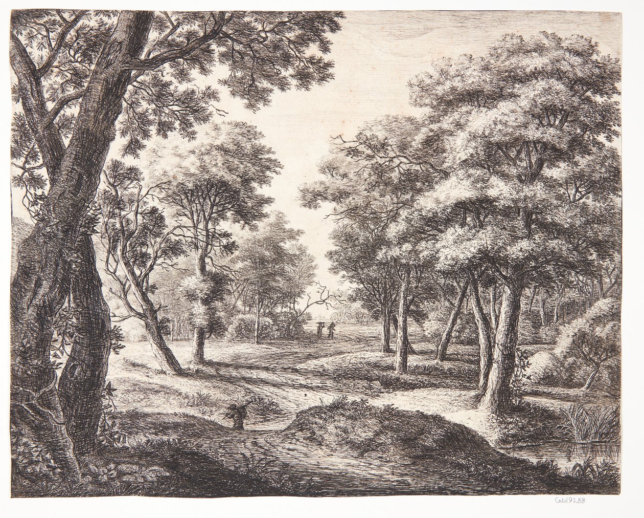 Waldweg von Anthonie Waterloo