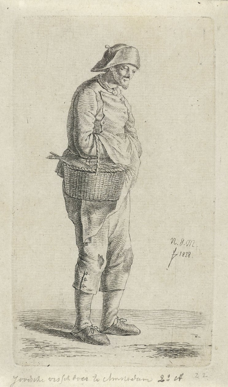 Fischverkäufer von Anthonie Willem Hendrik Nolthenius de Man
