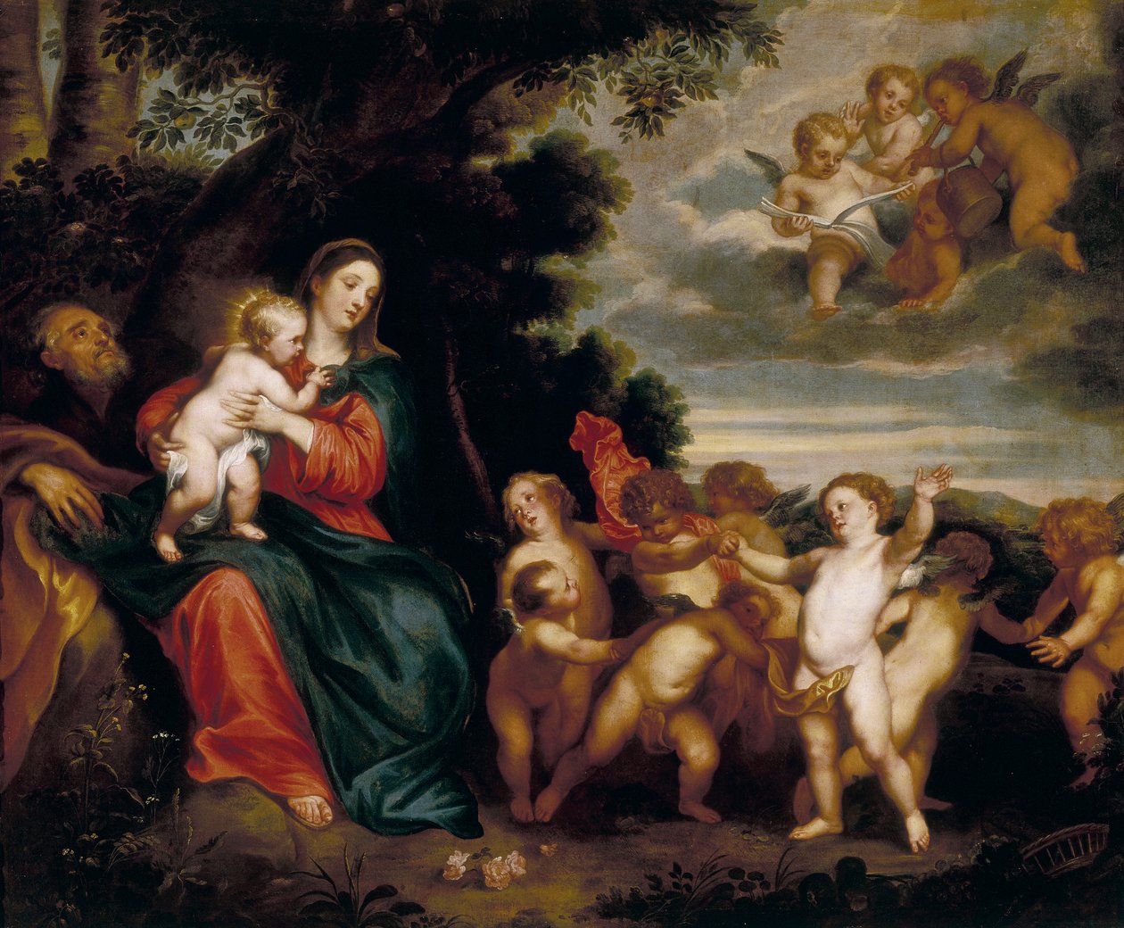 Ruhe auf der Flucht nach Ägypten von Anthony van Dyck