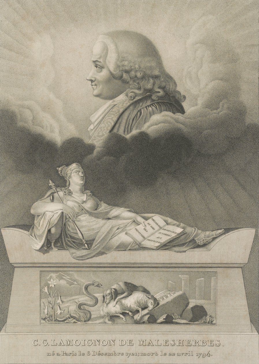 Chrétien Guillaume de Lamoignon de Malesherbes, 1798 von Anthony Cardon