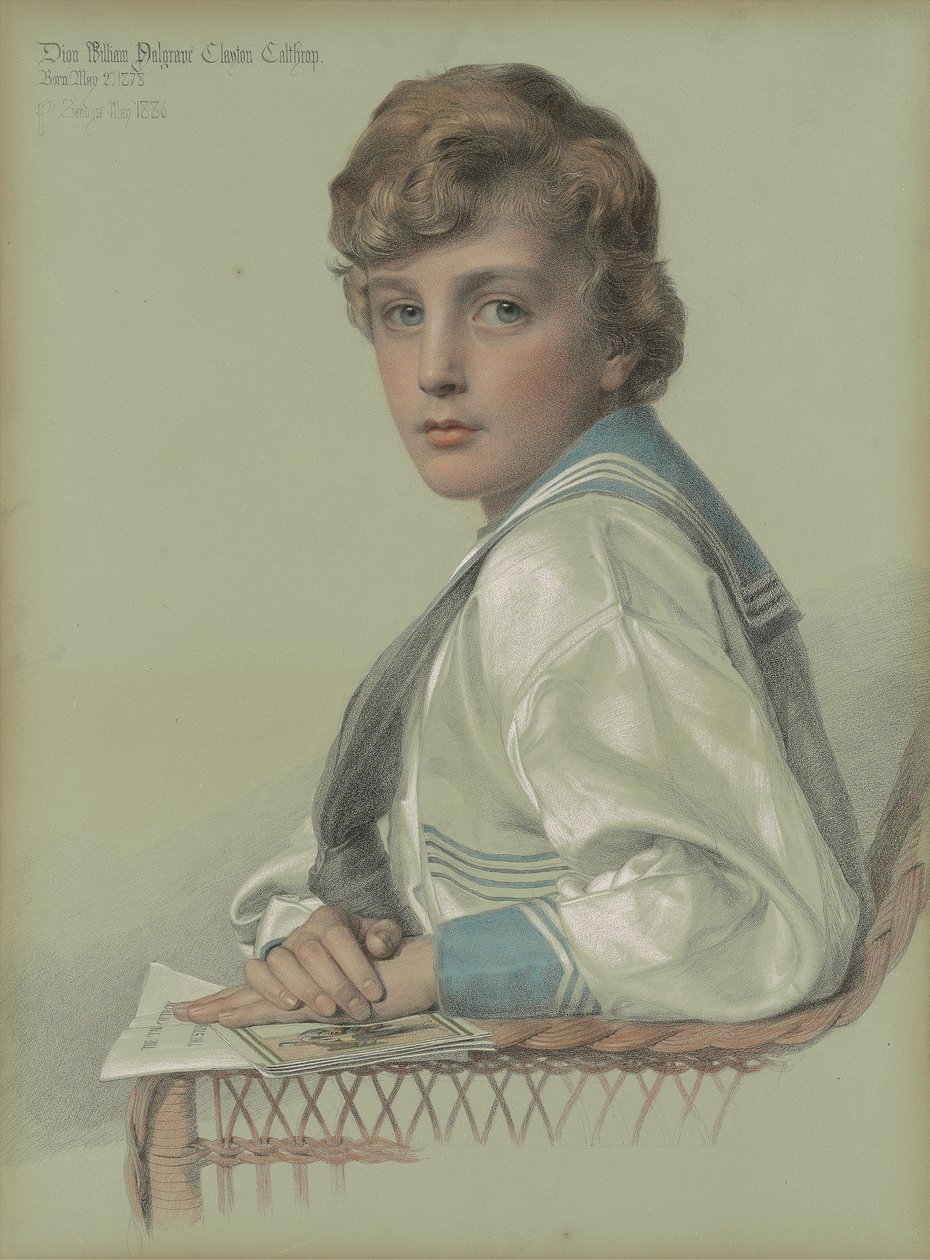Dion William Palgrave Clayton Calthrop, acht Jahre alt von Anthony Frederick Augustus Sandys