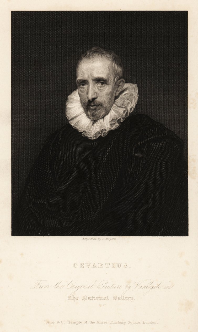 Porträt von John Gaspar Gevartius von Anthony van (after) Dyck