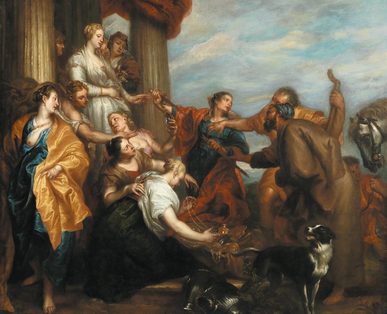Achilles unter den Töchtern des Lykomedes von Anthony van Dyck