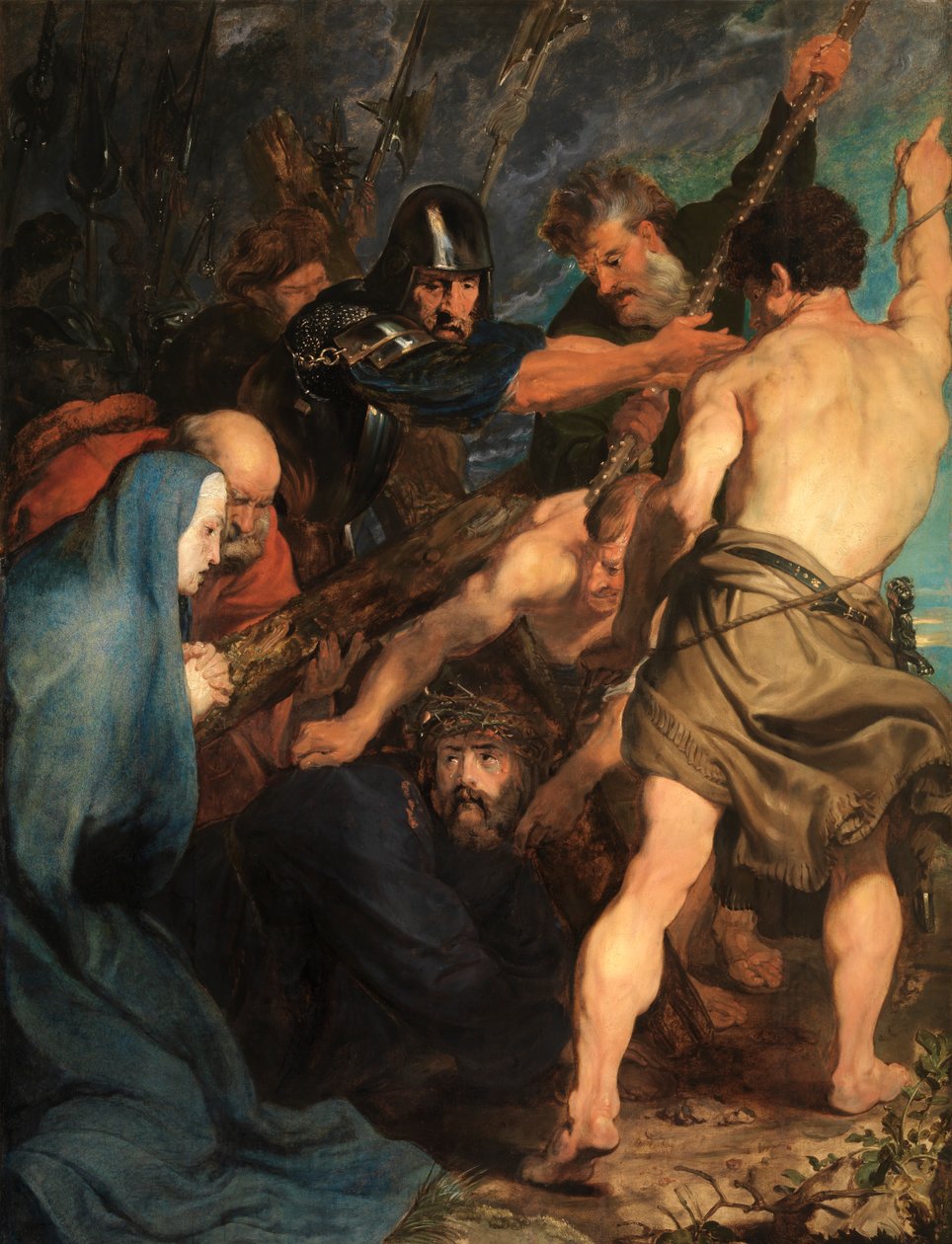 Christus bricht zusammen, während er das Kreuz trägt von Anthony van Dyck