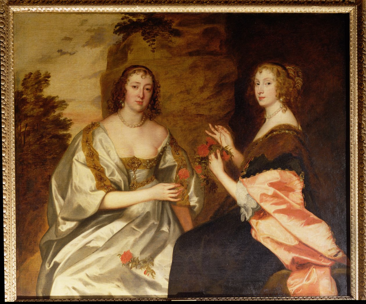 Gräfin von Morton (gest. 1654) und Mrs. Killigrew (gest. 1638) von Anthony van Dyck
