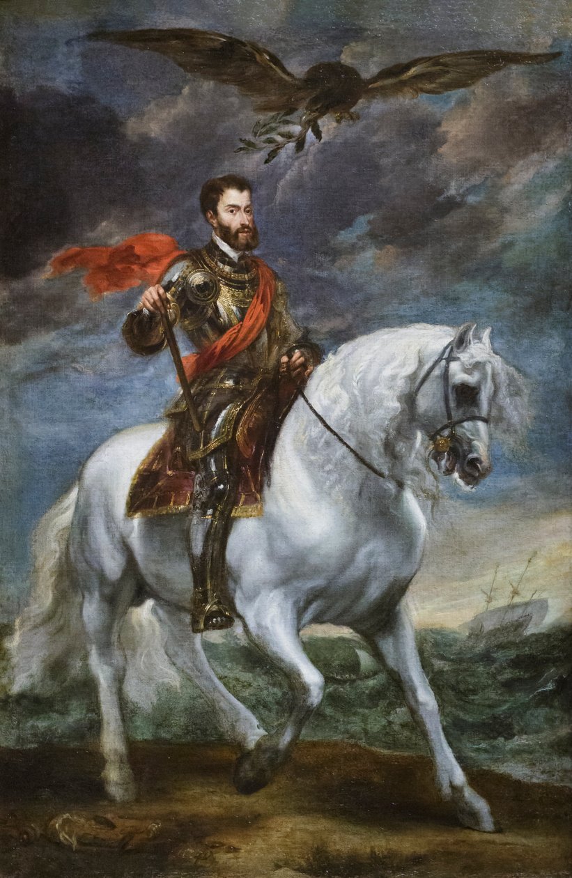 Reiterporträt von Kaiser Karl V. von Anthony van Dyck