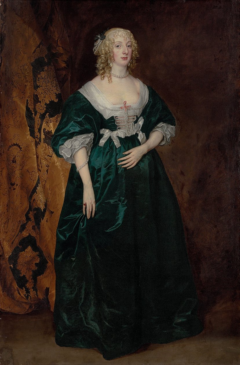 Porträt von Anne Sophia Herbert, Gräfin von Carnarvon (?-1695) von Anthony van Dyck