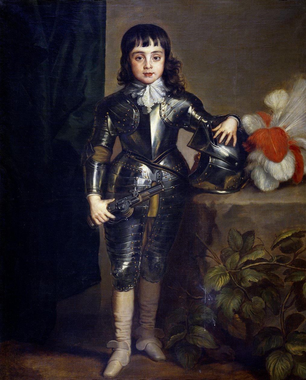 Porträt von Karl II. von England als Kind von Anthony van Dyck