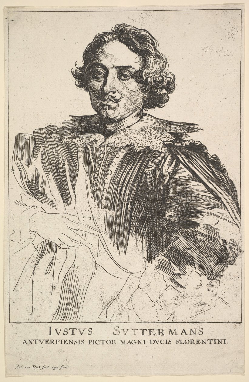 Porträt von Justus Suttermans, 17. Jahrhundert von Anthony van Dyck
