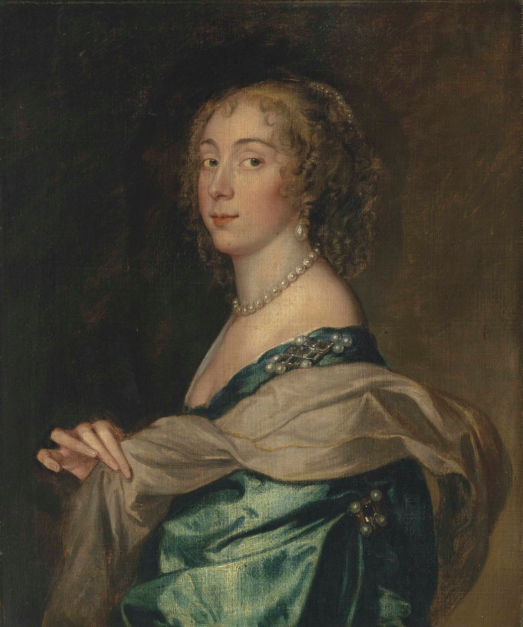 Porträt einer Dame, vermutlich Penelope, Lady Bayning (1620-1647), später Lady Herbert von Anthony van Dyck