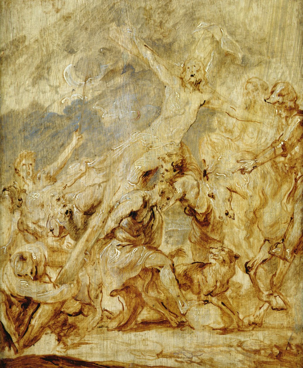 Skizze der Kreuzaufrichtung, 1630 von Anthony van Dyck
