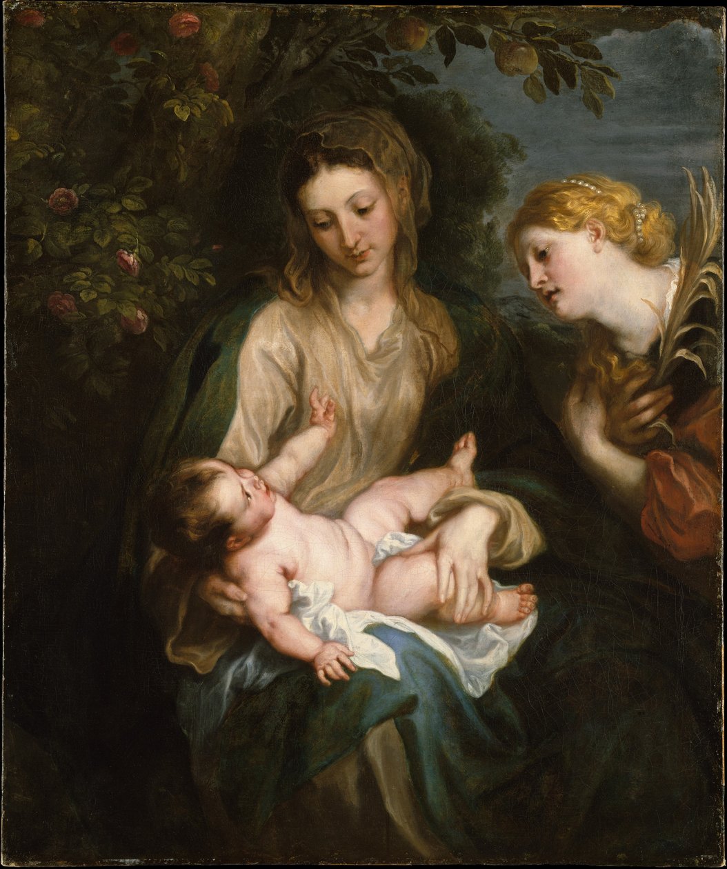Jungfrau und Kind mit der heiligen Katharina von Alexandria von Anthony van Dyck