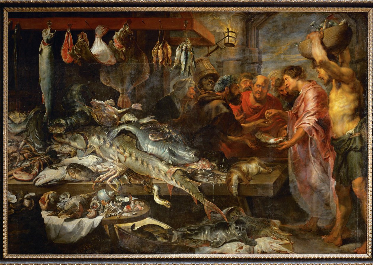 Ein Fischmarkt, um 1618 von Anthony van & Snyders Frans (1579-1657) Dyck