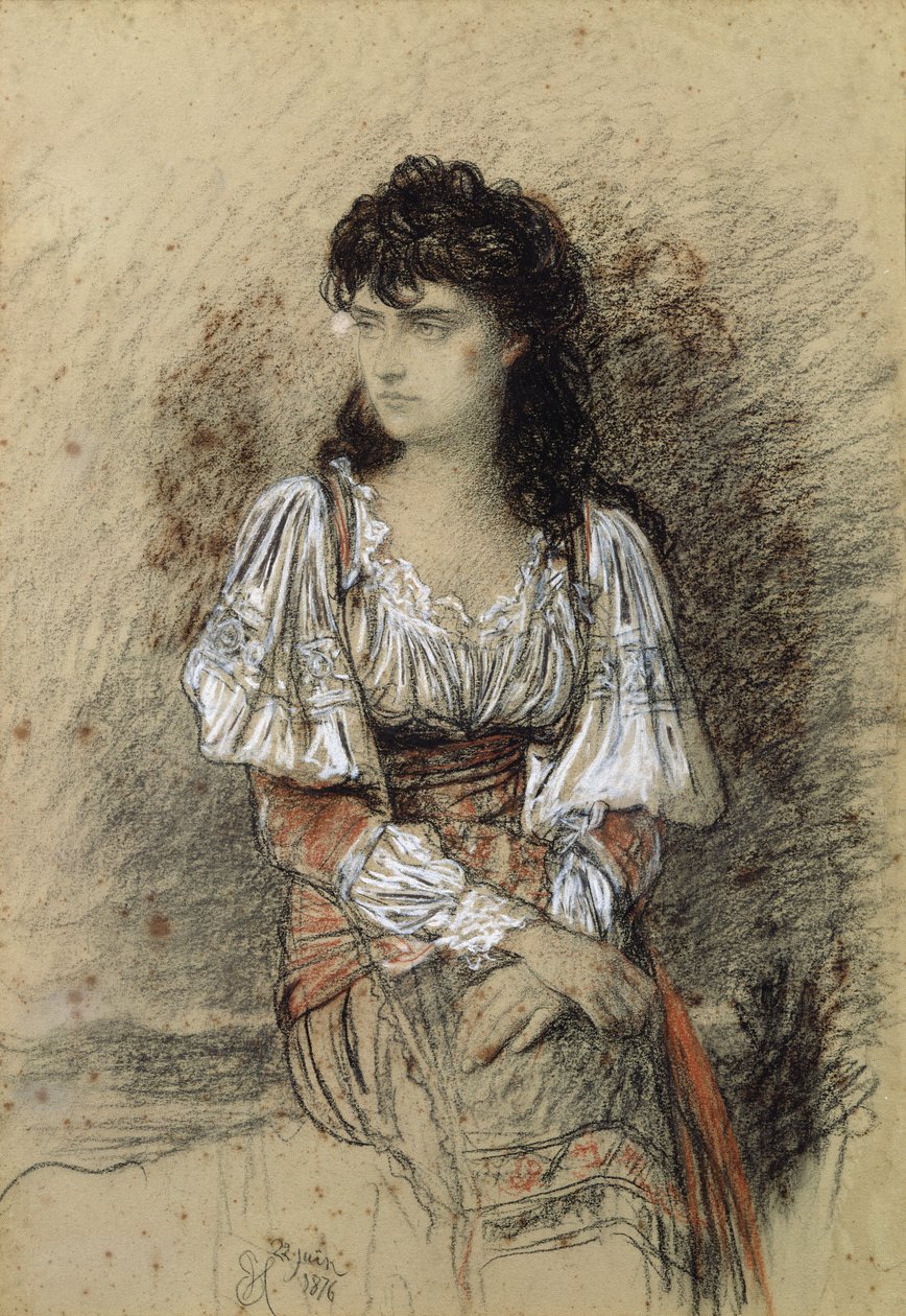 Ein verkleideter Bauer, 1876 von Antoine Auguste Ernest Herbert or Hebert