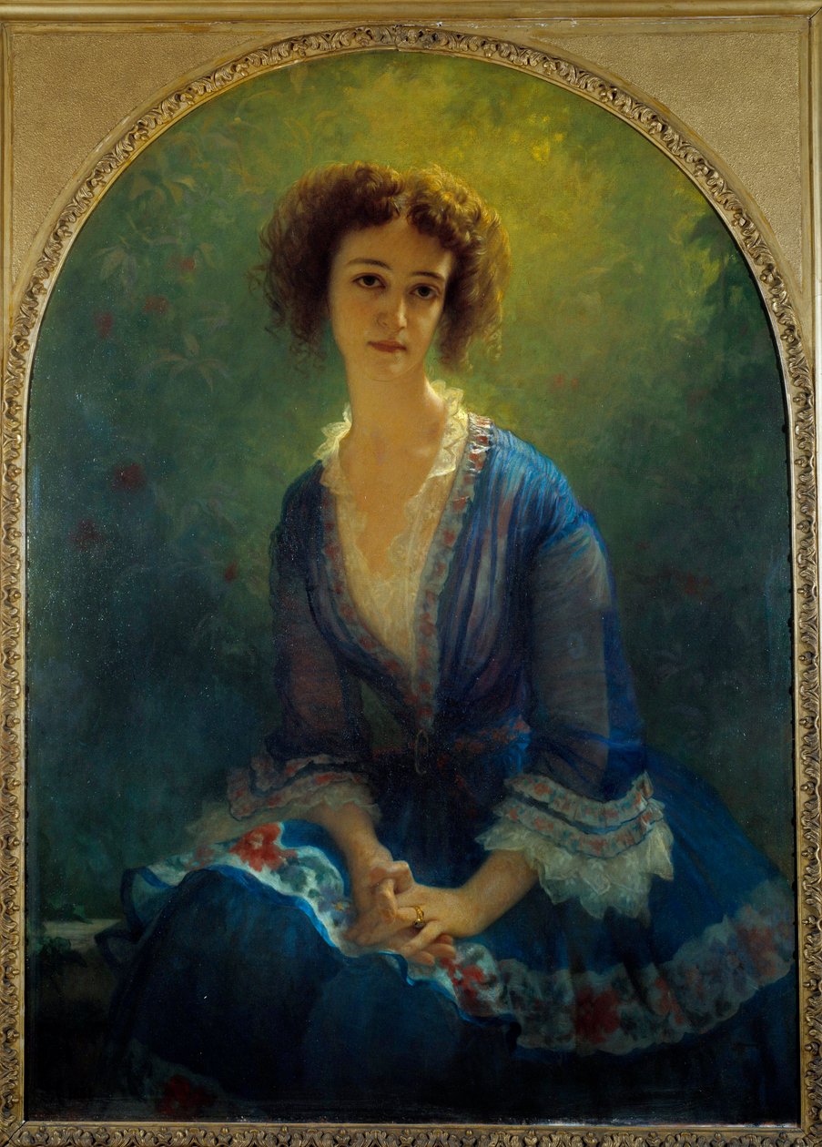 Porträt der Gräfin Eugène Pastre, geborene Celine de Beaulaincourt (1825-1900) von Antoine Auguste Ernest Herbert or Hebert