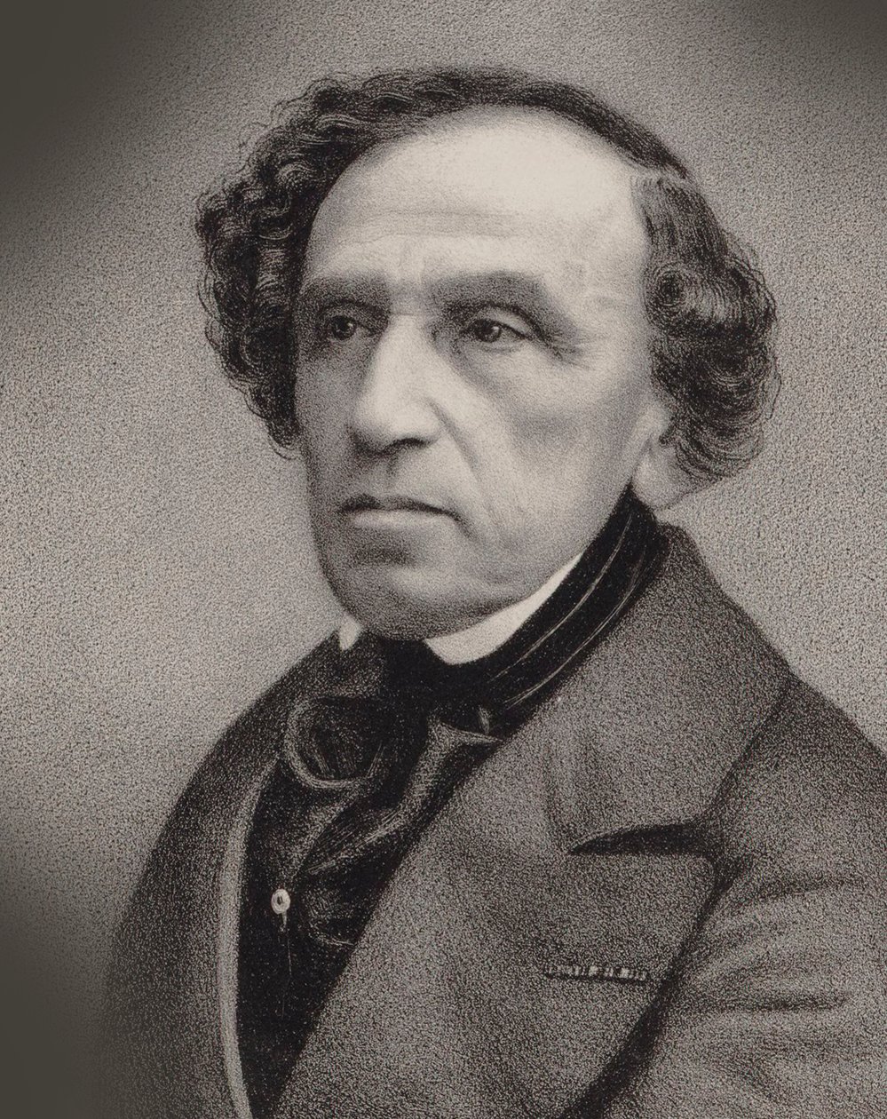 Porträt des Komponisten Giacomo Meyerbeer 1791-1864, 1860 von Antoine Barbizet