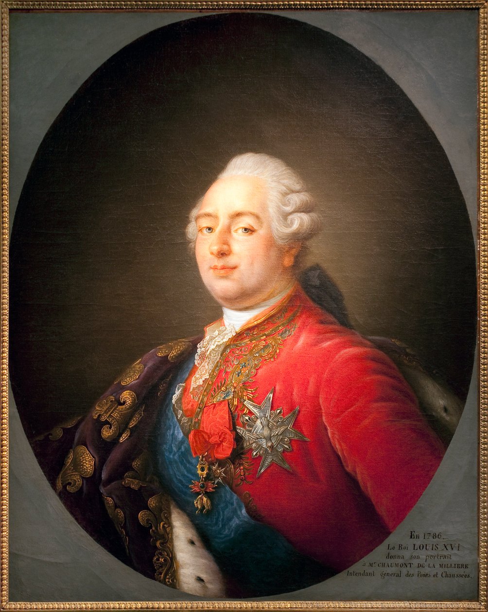 Porträt von Ludwig XVI. (1754-1793), König von Frankreich. Gemälde aus der Werkstatt von Antoine Francois Callet (1741-1823). 1786. Maße: 0,915 x 0,730 m. Paris, Musee Carnavalet von Antoine Francois (after) Callet