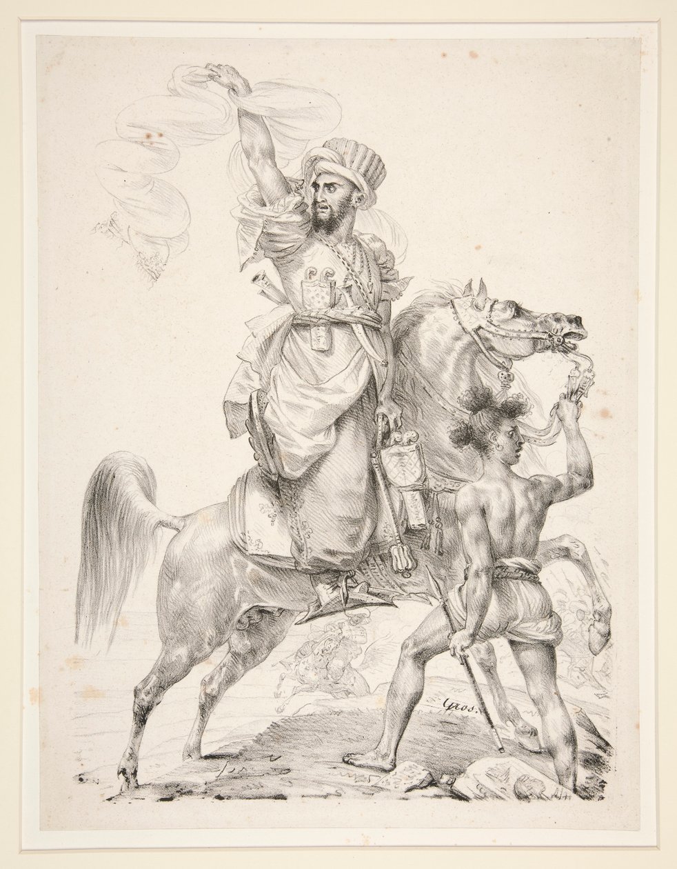 Chef der Mamelucken zu Pferd von Antoine-Jean Gros