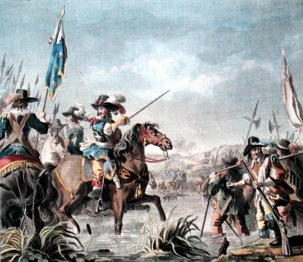 Sieg von Staffarda (1690), graviert von Jean Baptiste Morret von Antoine Louis Francois (after) Sergent Marceau