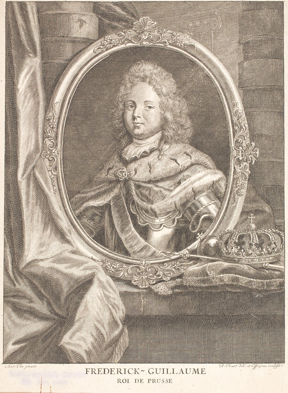 Friedrich Wilhelm I., König in Preußen und als Friedrich Wilhelm II. Kurfürst und Markgraf von Brandenburg von Antoine Pesne