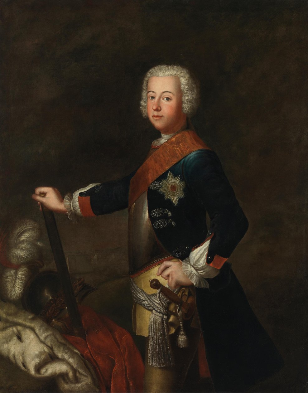 Porträt Friedrichs II. von Preußen als Kronprinz von Antoine Pesne