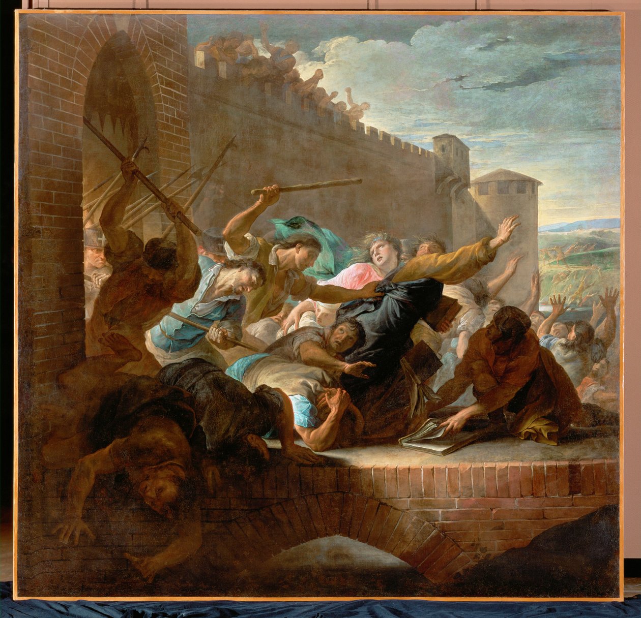 Die Vertreibung der Hugenotten aus Toulouse nach der Belagerung der Stadt durch die Truppen des Prinzen de Condé von Antoine Rivalz