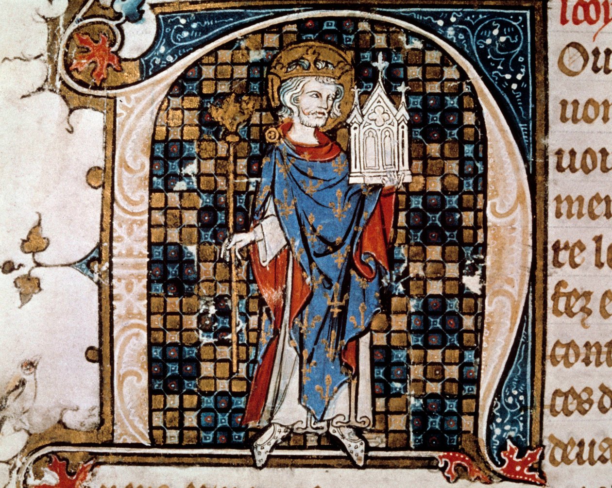 Ganzkörperporträt von Saint Louis (oder Louis IX) von Antoine Verard