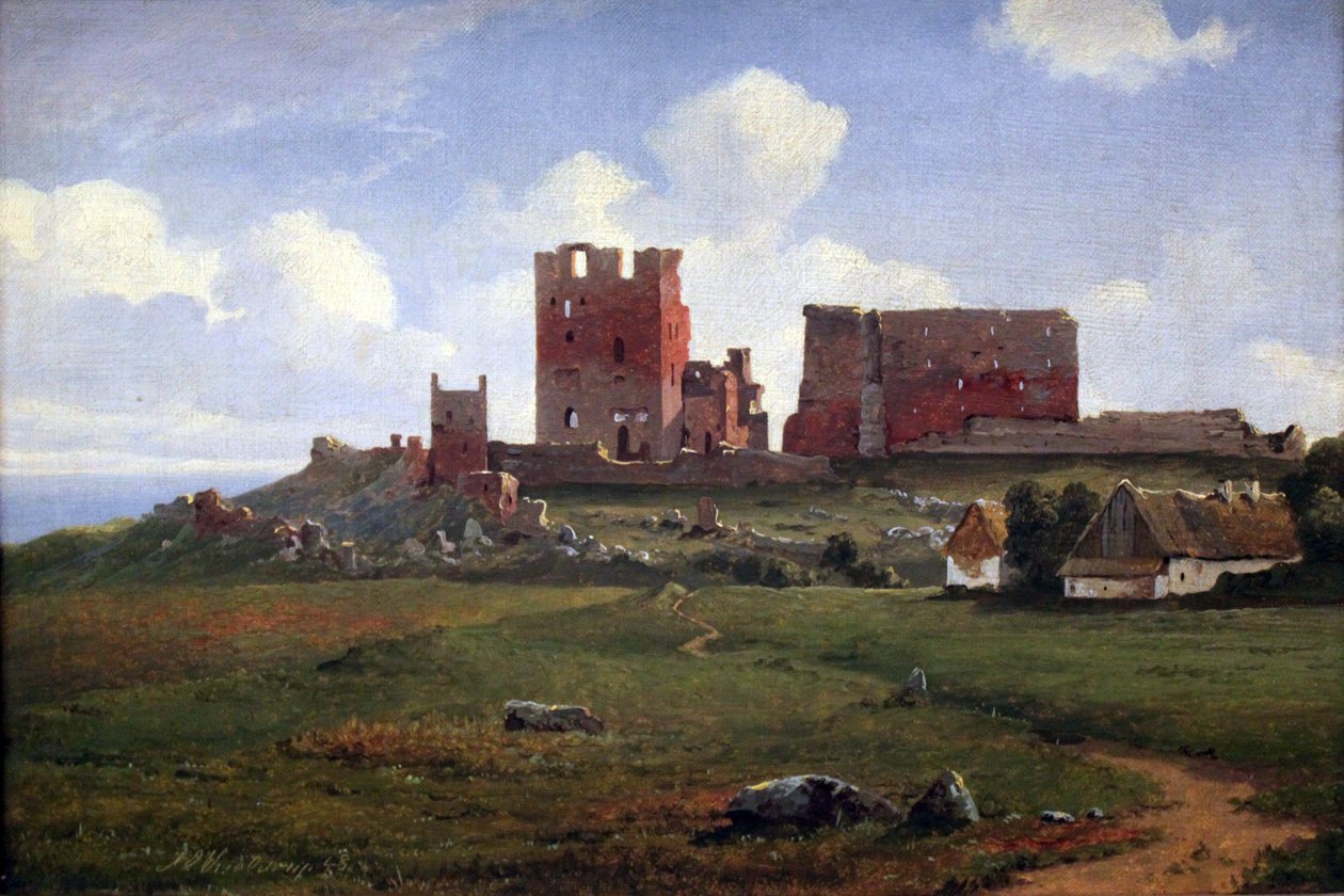 Die Ruinen von Hammershus von Anton Eduard Kieldrup