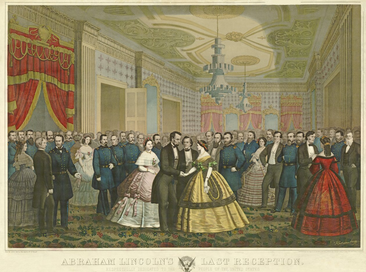 Abraham Lincolns letzte Empfang, 1865 von Anton Hohenstein
