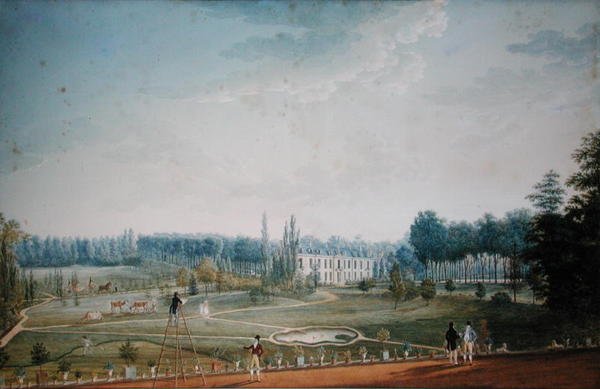 Schloss und Park von Ris-Orangis, ca. 1811 von Anton Ignaz Melling