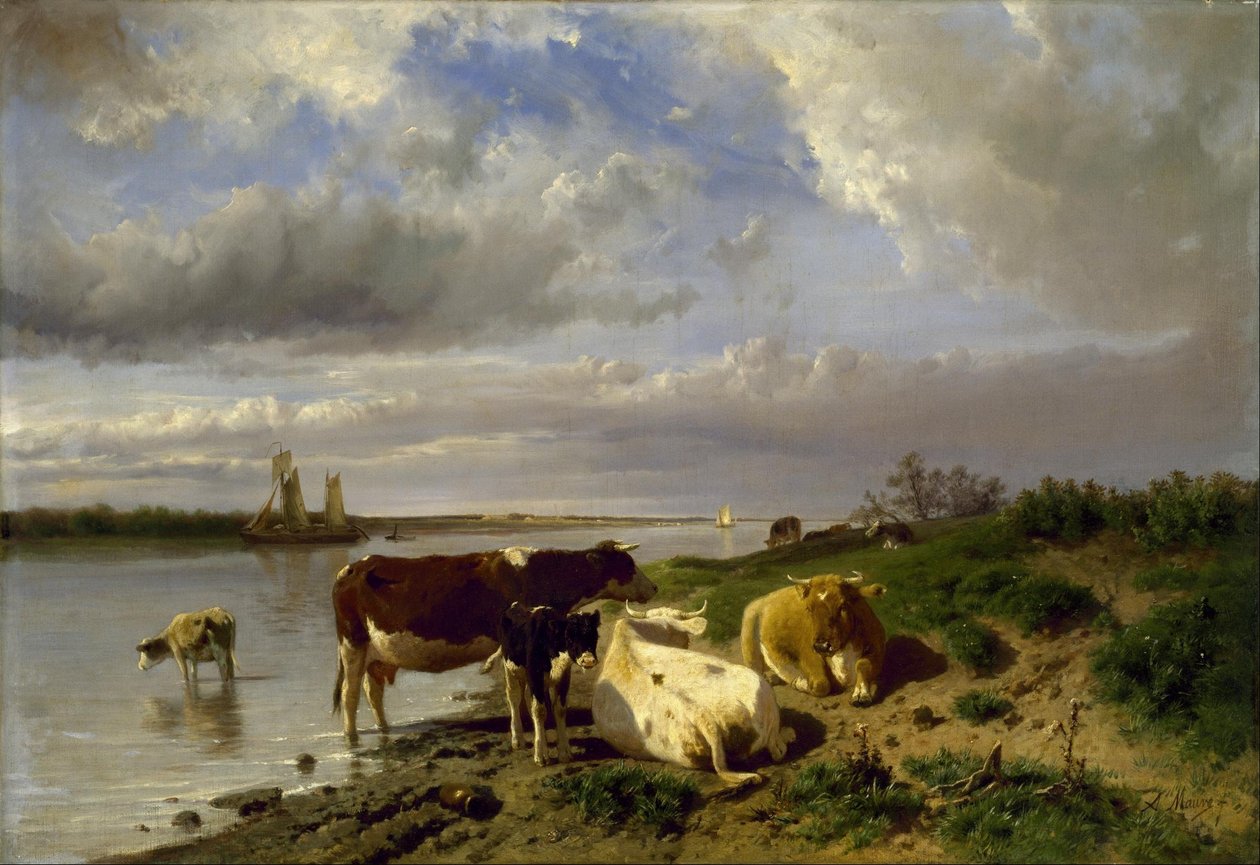 Landschaft mit Vieh von Anton Mauve