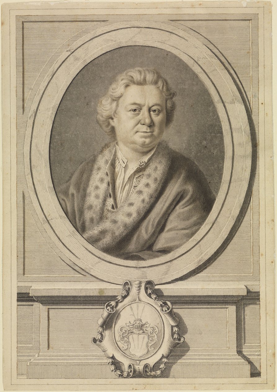 Porträt eines älteren Herrn (Vorlage für einen Kupferstich) von Anton Raphael Mengs