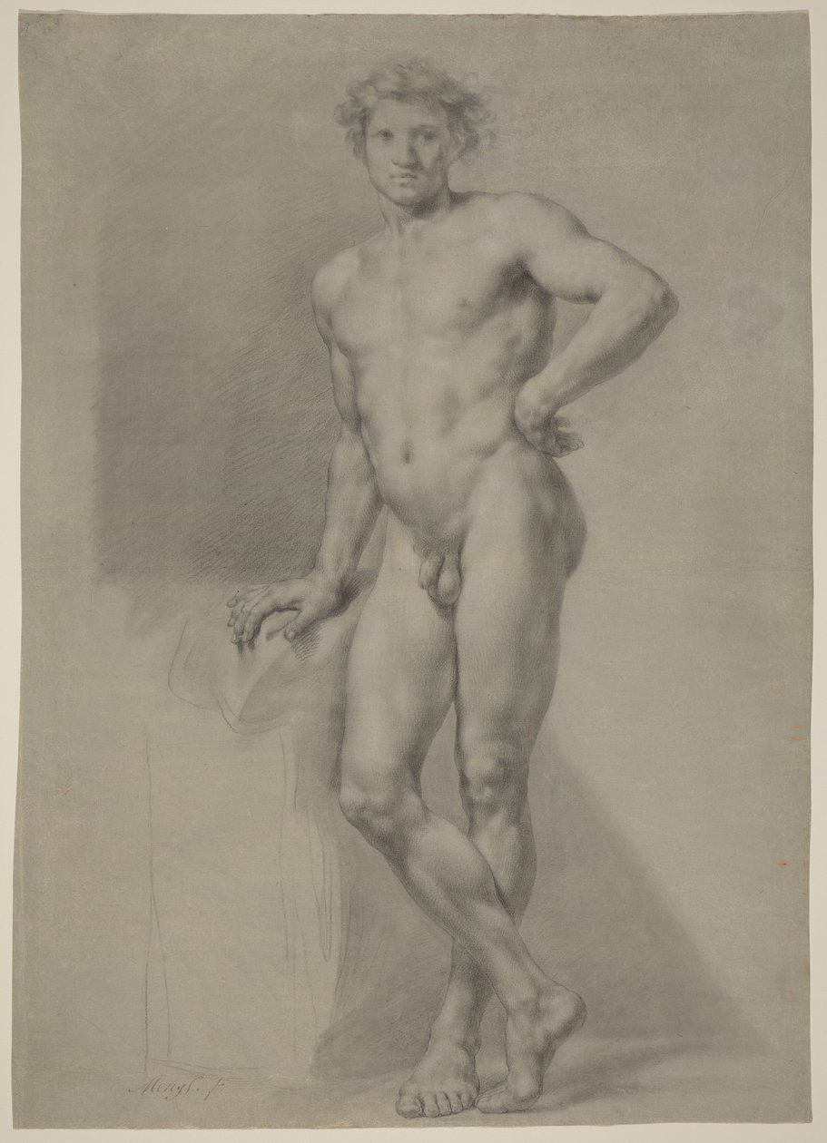 Studie eines männlichen Akts von Anton Raphael Mengs