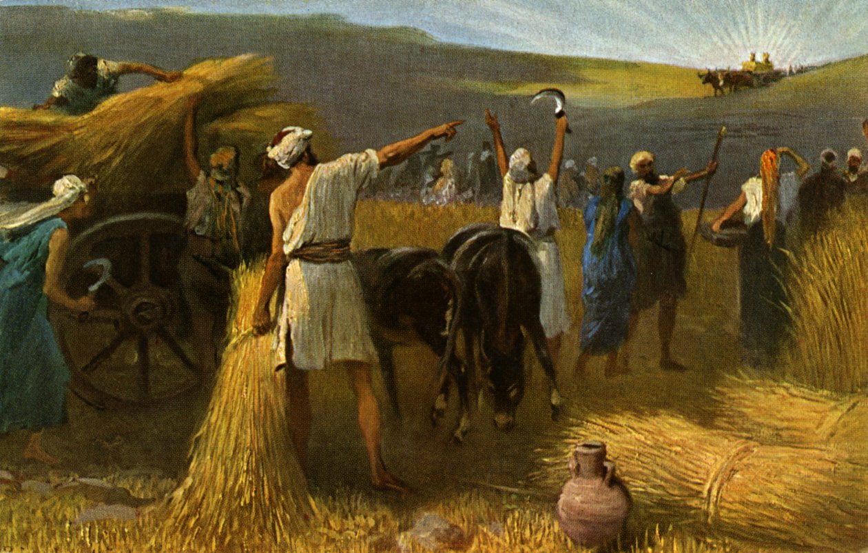 Rückkehr der Bundeslade, Altes Testament (Druck) von Anton Robert (after) Leinweber