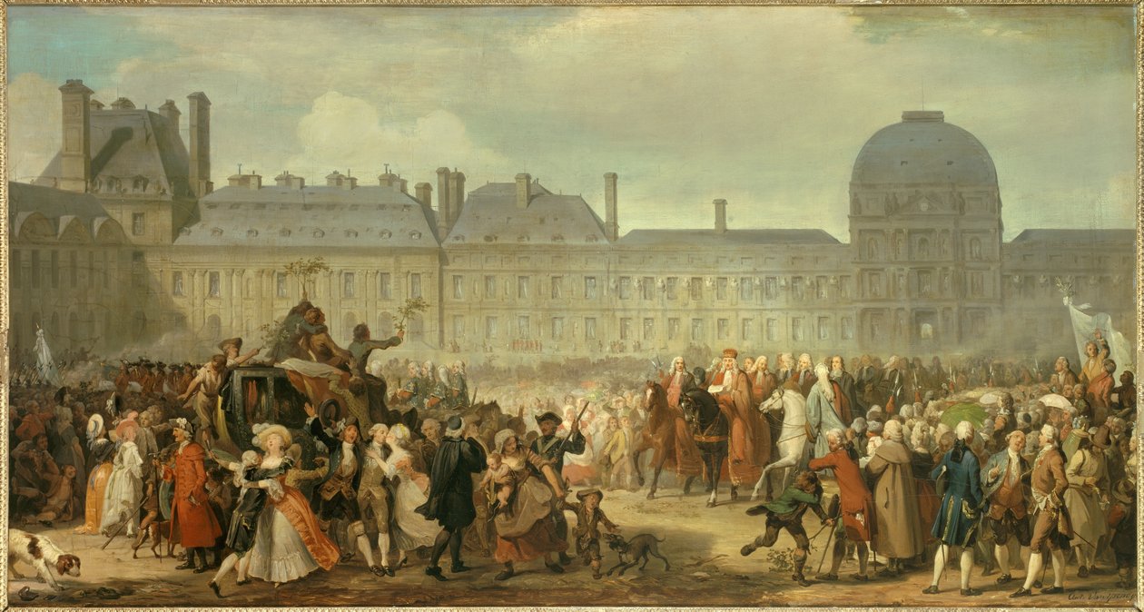 Veröffentlichung des Versailler Vertrags vor dem Tuilerienpalast am 25. November von Anton van Ysendyck