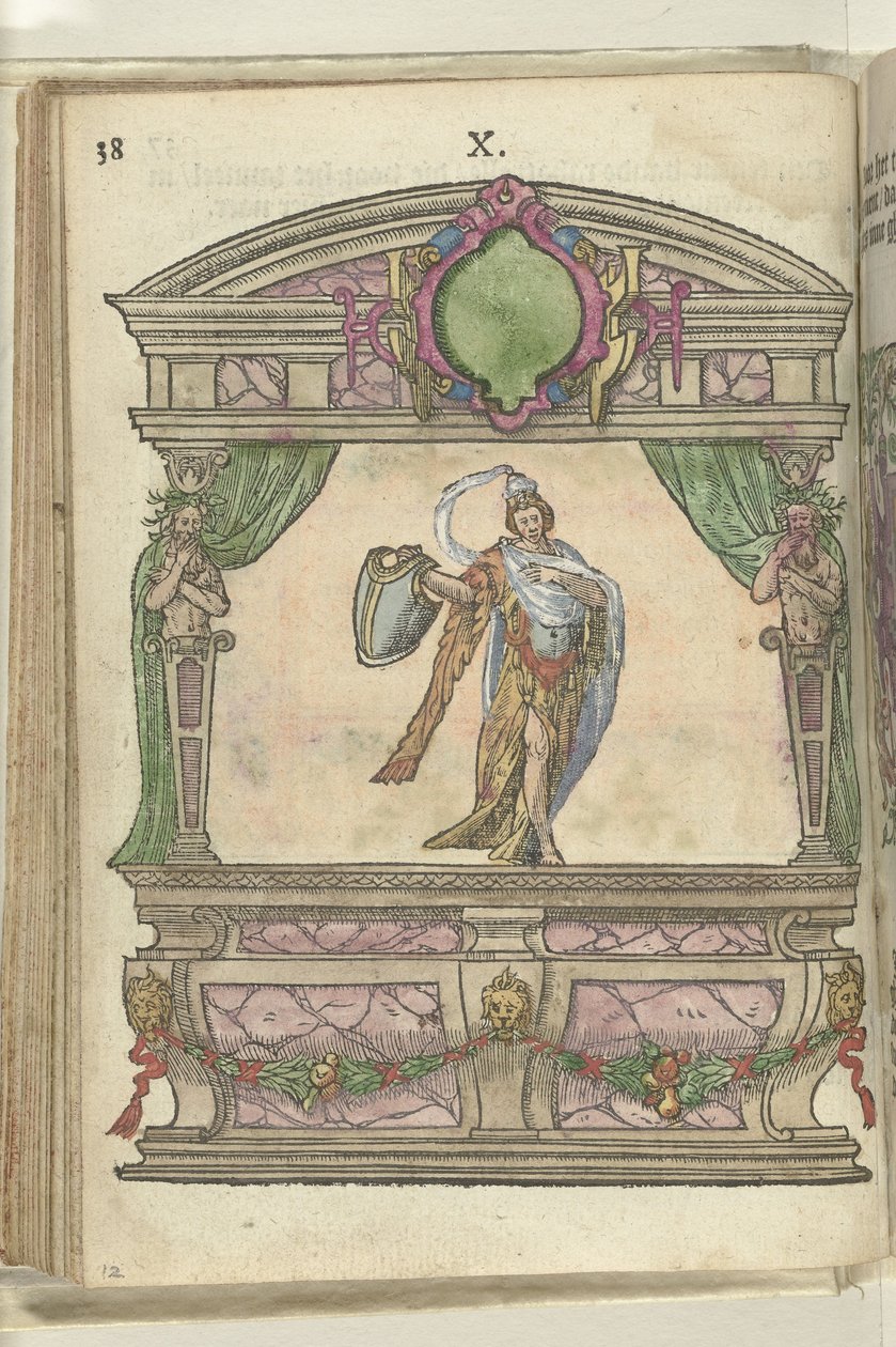 Szene mit Personifikation der Vorsicht (Prudentia), 1578 von Antoni van Leest